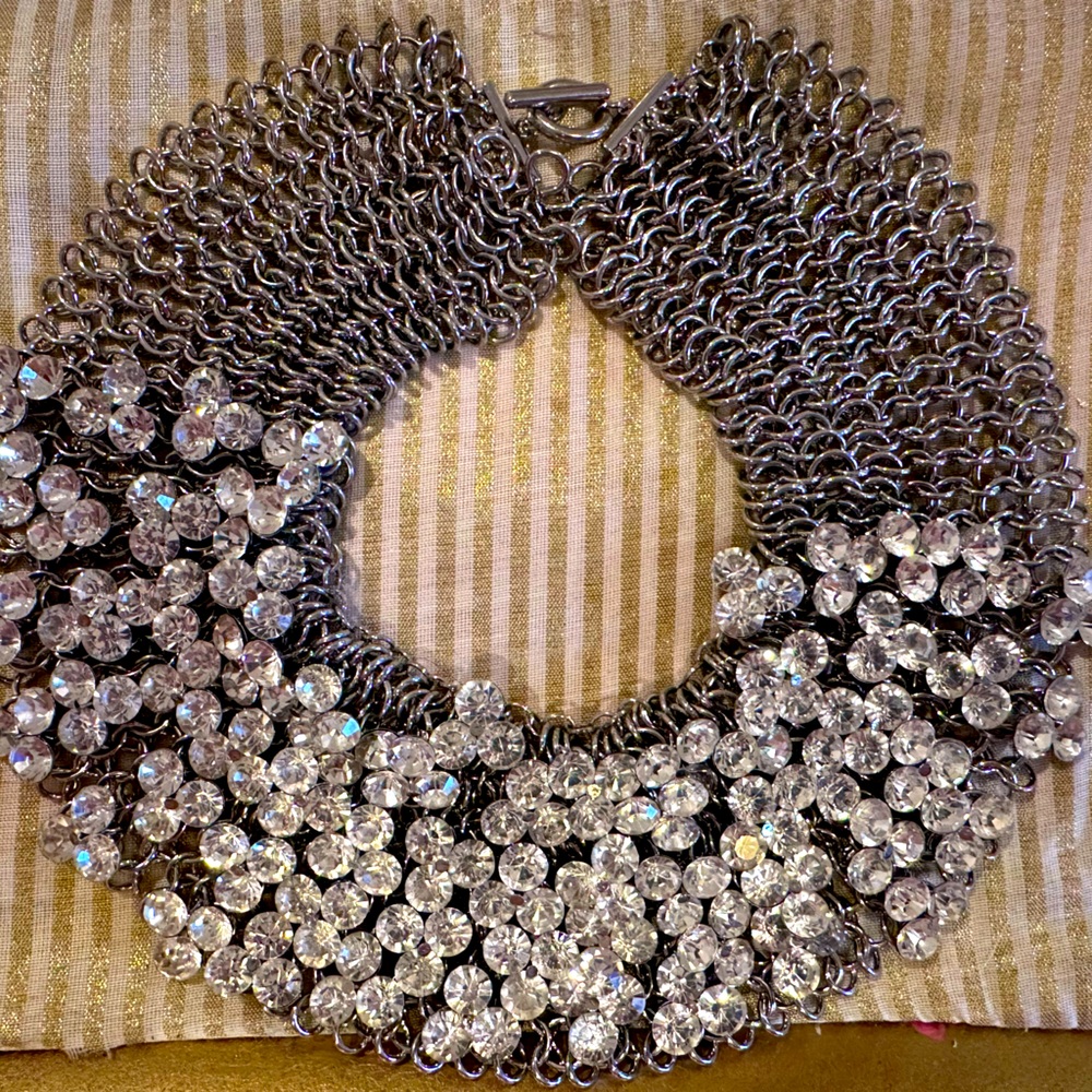 ▫️Free People▫️ Chunky Honeycomb Crystal Bib Necklace